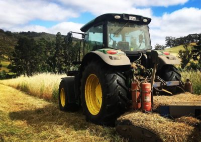 A Wrenhaven weed spraying vehicle fitted with boomspray's being video taped when spraying weed killing chemicals