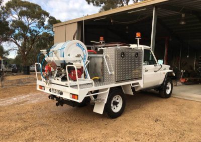 A different version of a Wrenhaven weedspraying truck with a different type of weed spraying machinery