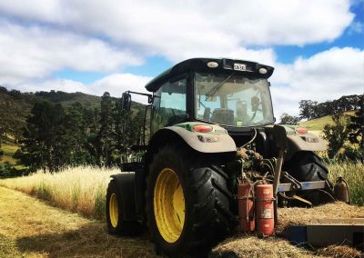 Paddocks in the Adelaide Hills during block slashing